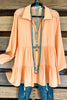 Trusting Tomorrow Tunic - Peach - SALE