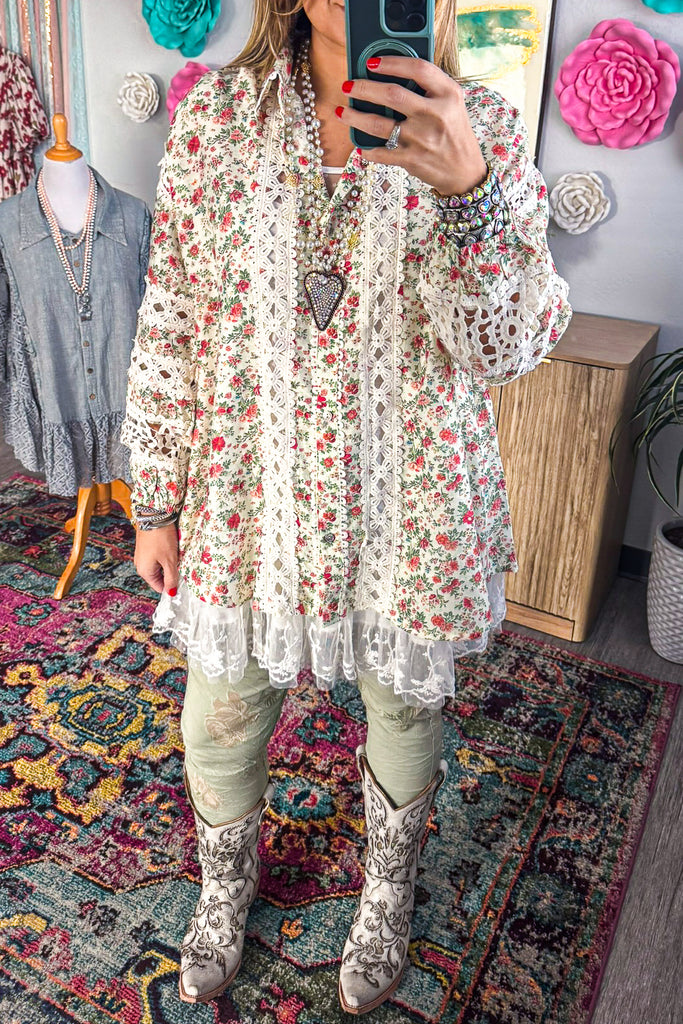 Comes Naturally OVERSIZED Top - Natural