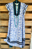 Sailing My Dreams Dress - Blue - 100% COTTON - SALE