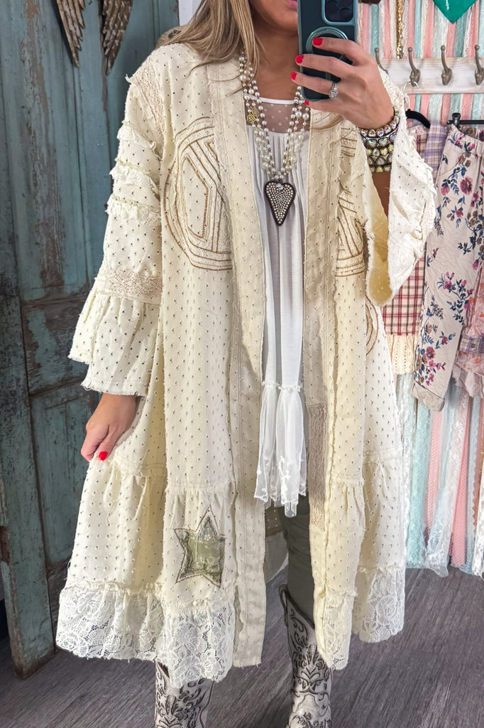 Selah Springs Duster - 100% Cotton - Cream