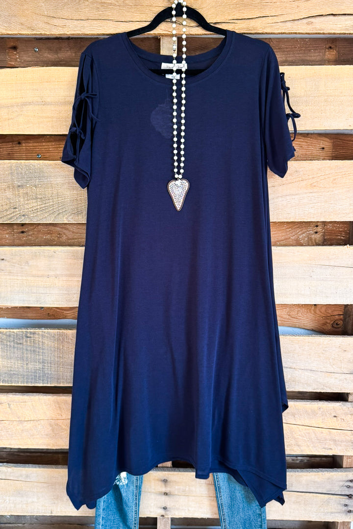 Best Kind Of Days Midi Dress - Navy