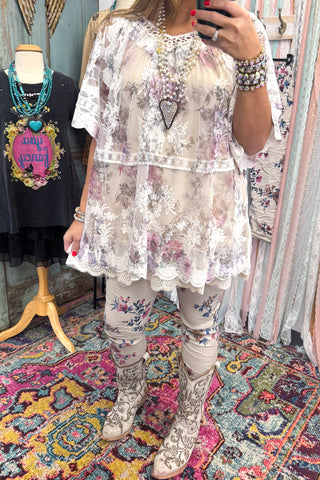 Pink Kaleidoscope Kimono - Pink/Blue - 100% COTTON