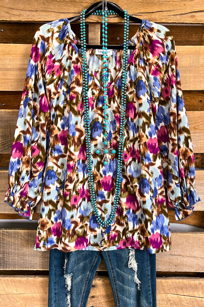 Born For This Blouse - Blue Multi