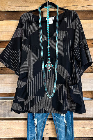 AHB EXCLUSIVE: And Off I Go Top - Teal Multi - SALE