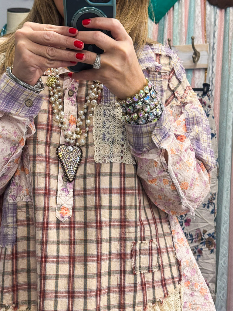 Grounded Grace Tunic - 100% Cotton - Pink