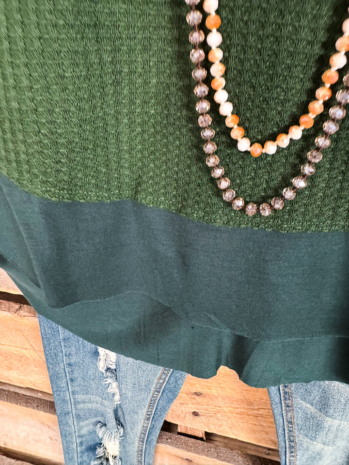 Always Besides You Tunic - Hunter Green - SALE