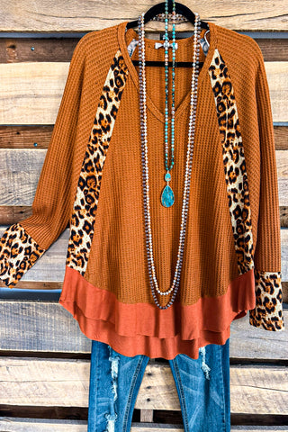 AHB EXCLUSIVE : The It Girl Oversized Loose Fitting Tunic - Rust