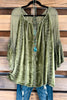 Finding Peace Tunic - Olive
