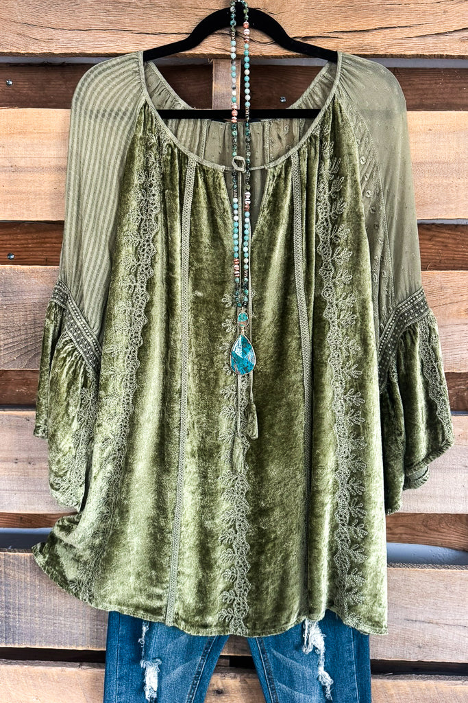 Finding Peace Tunic - Olive