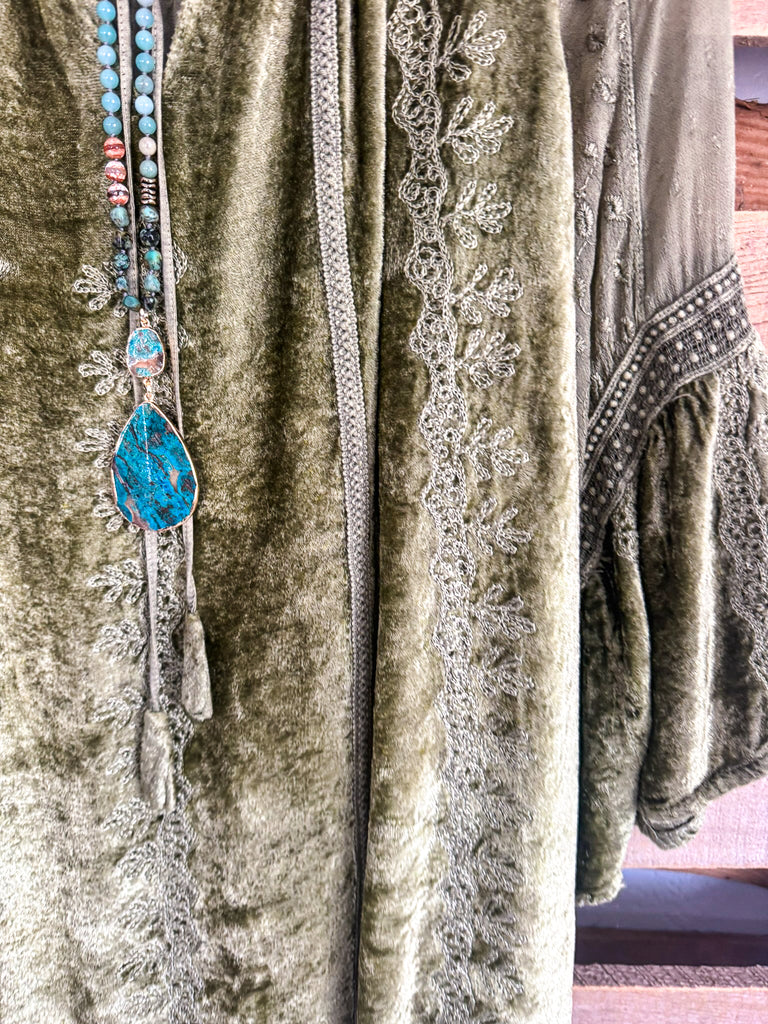 Finding Peace Tunic - Olive