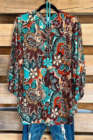 Dream Of The Day Dress - Peacock Mix  - 100% COTTON - SALE
