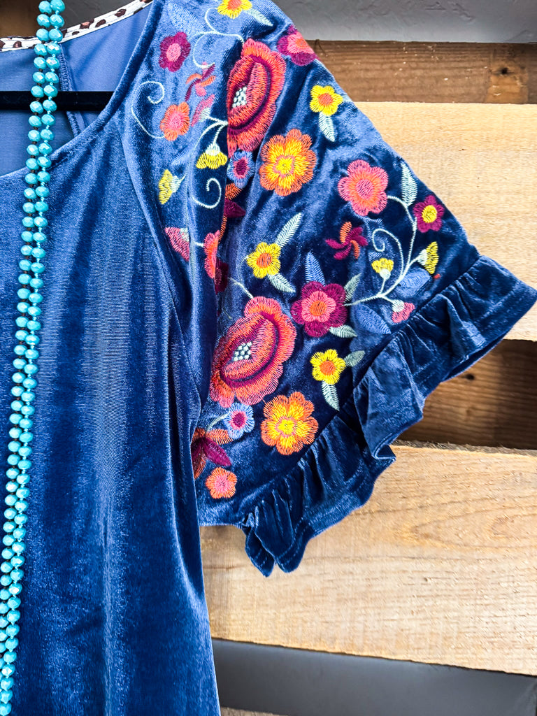 Through My Eyes Blouse - Navy