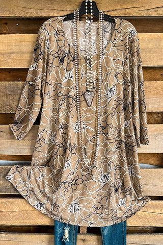 AHB EXCLUSIVE: Love is Alive Tunic - Beige Mix