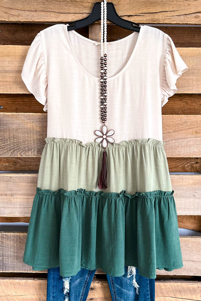 My Choice Is Yours Top - Sage Green - SALE