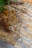 Falling Hearts Necklace - Silver