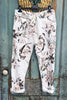 Made in Italy Scrunchy Stretch Floral Jogger Pants – Ultra Comfortable Plus Size - Floral