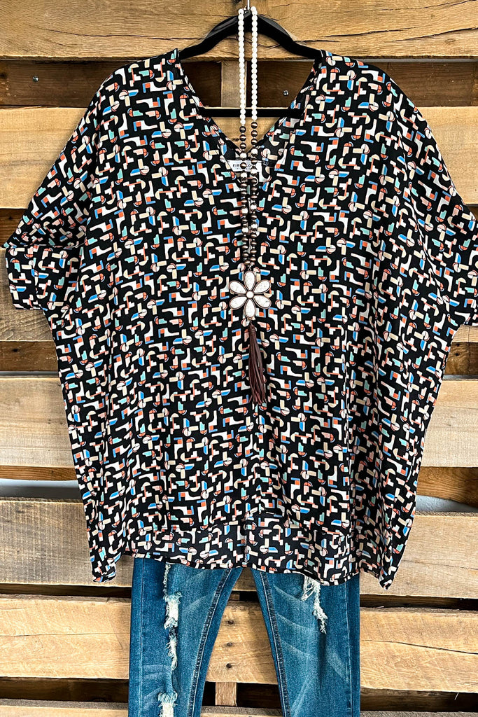 Proposition Of Love OVERSIZED Top - Black - SALE
