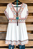 Happy To See You Dress - Ivory - 100% COTTON