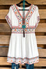 Happy To See You Dress - Ivory - 100% COTTON