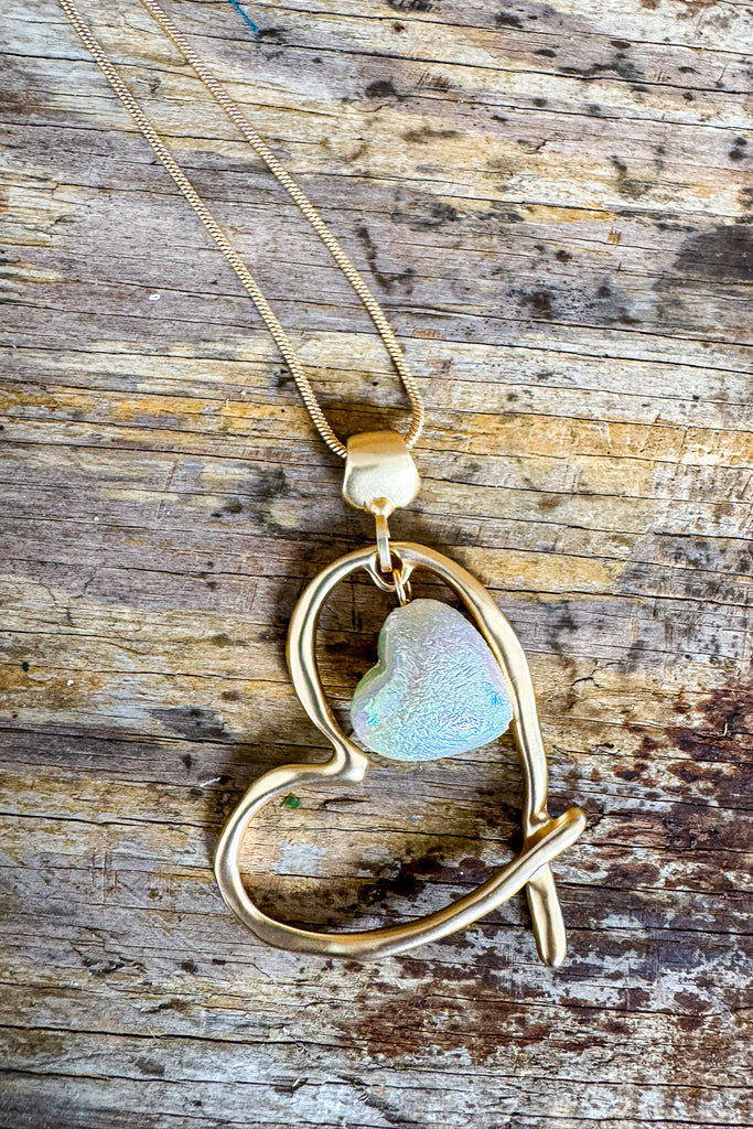 The Core Of My Heart Necklace - Gold