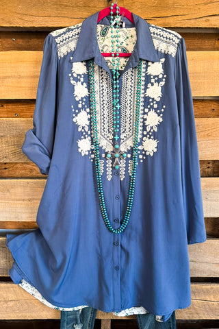 AHB EXCLUSIVE: Love Is Alive Dress - Denim/Star