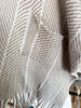 Ivory Label Herringbone Ruana - Beige