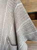 Ivory Label Herringbone Ruana - Beige