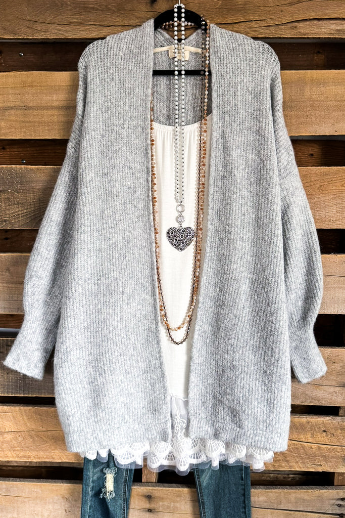Mountain Moonlight Cardigan - Gray