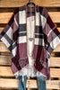 Promised Charm Poncho - Red