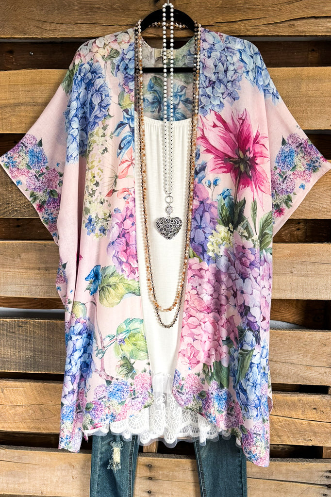 Sunflower Season Kimono - Pink - 100% Cotton