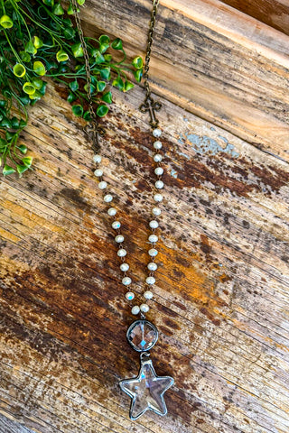 Embrace The Love Cross Necklace -  Green