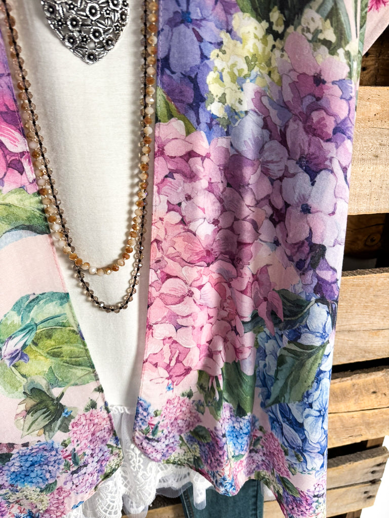 Sunflower Season Kimono - Pink - 100% Cotton