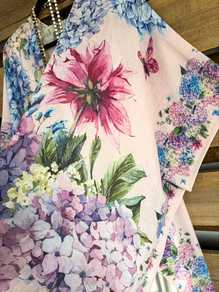 Sunflower Season Kimono - Pink - 100% Cotton