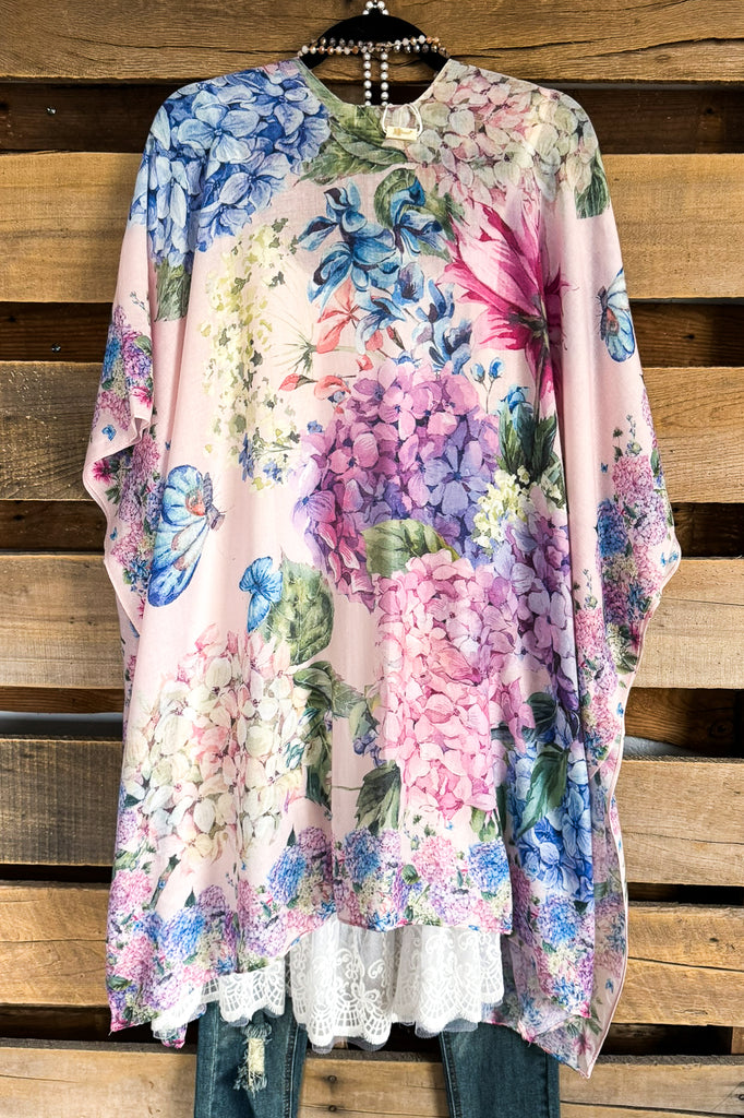Sunflower Season Kimono - Pink - 100% Cotton