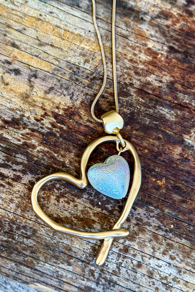 The Core Of My Heart Necklace - Gold