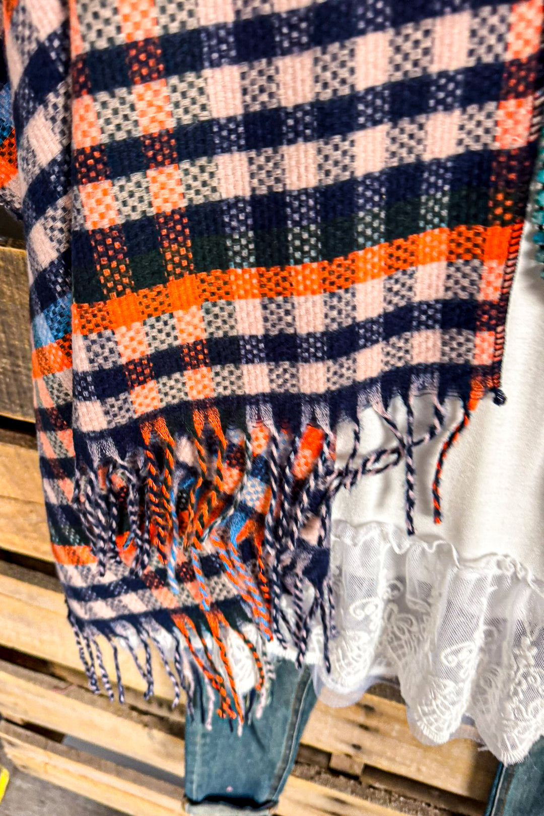 Join The Club Poncho - Blue