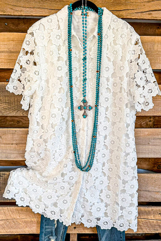 As You Cross My Mind Necklace - Pearls & Rhinestones