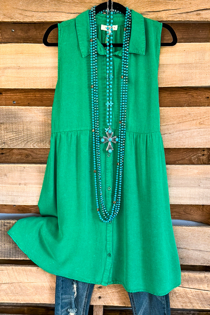 Strolling In The Park Dress - Kelly Green