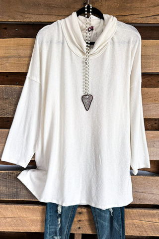 Ivory Lable Herringbone Ruana - Black