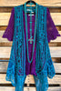 AHB EXCLUSIVE: Dream Weaver Vest - Teal - 100% COTTON