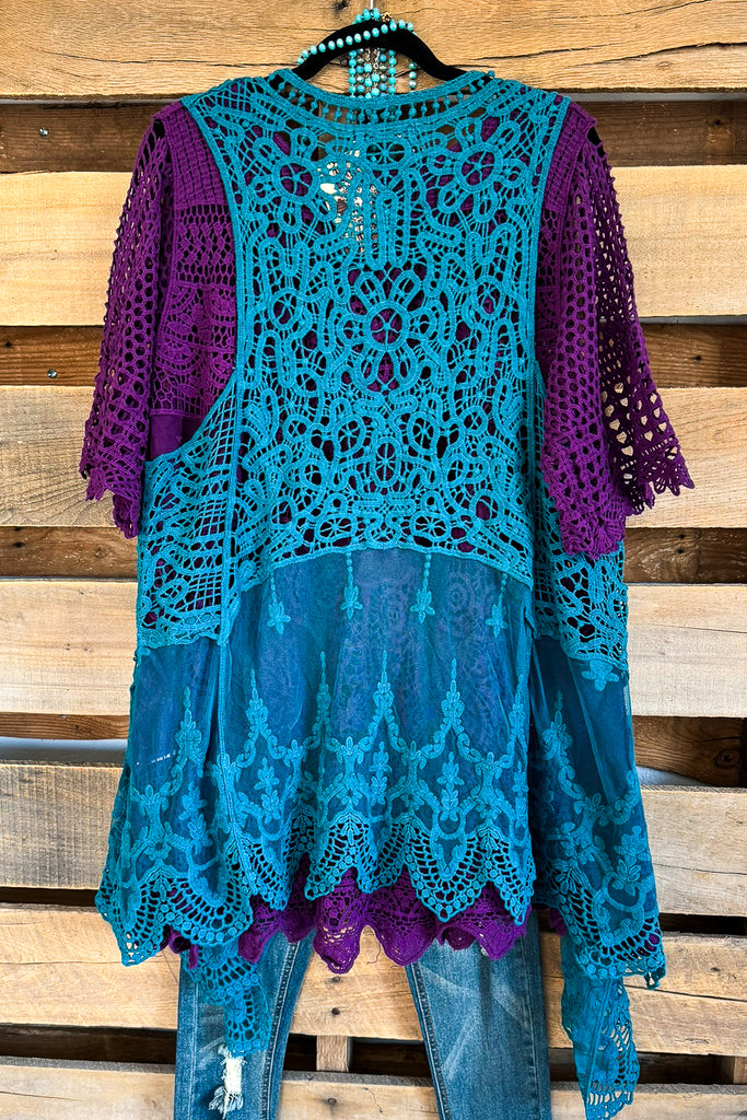 AHB EXCLUSIVE: Dream Weaver Vest - Teal - 100% COTTON