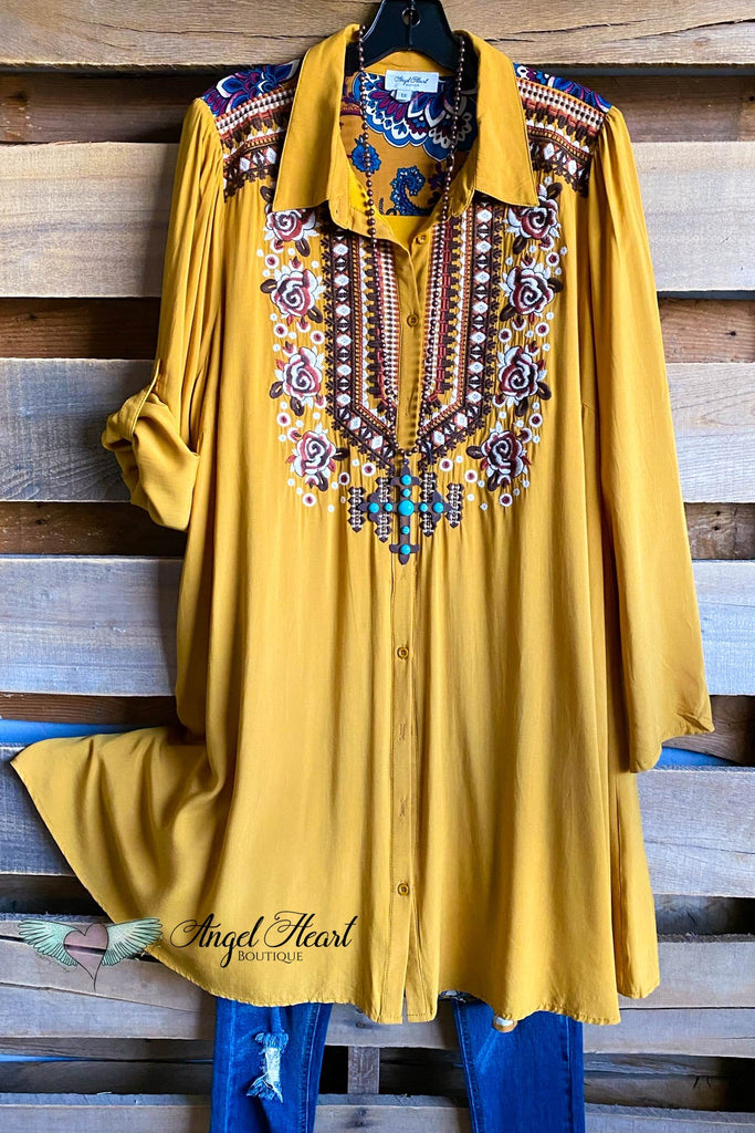 AHB EXCLUSIVE: Beautiful All Around Dress - Mustard