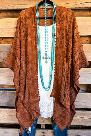 AHB EXCLUSIVE: Keeper of The Flame Cardigan - Rust - 100% COTTON