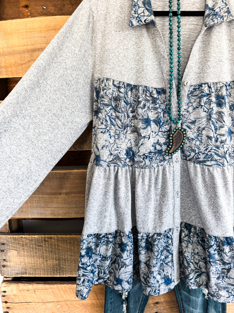 Carefree Afternoon Tunic - Blue