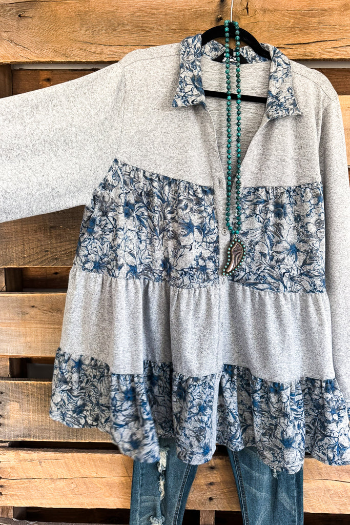Carefree Afternoon Tunic - Blue