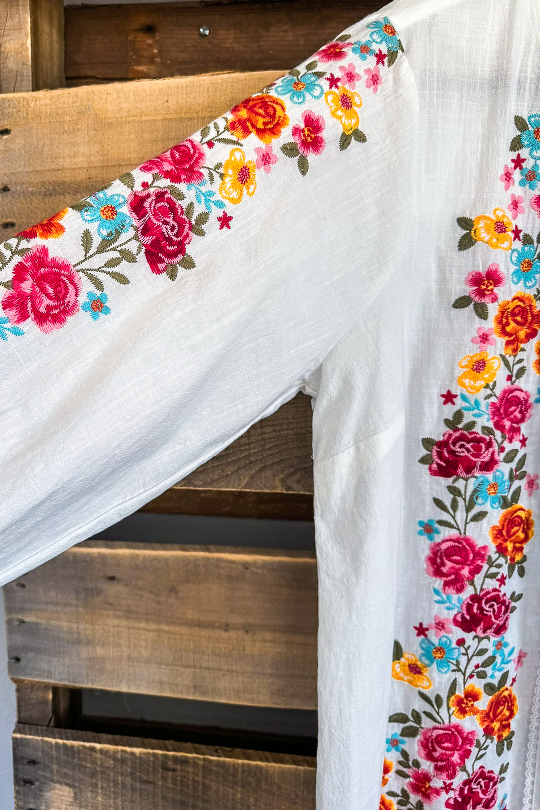 AHB EXCLUSIVE: Dearly Loved Embroidery Top - Ivory - 100% COTTON - SALE