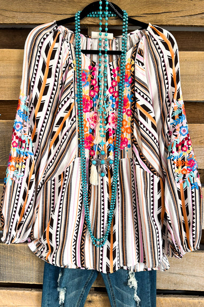 Tribal Bouquet Top - Multi