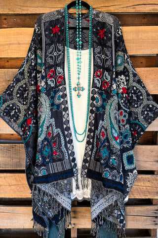 Always Blushing Cardigan - Navy Mix