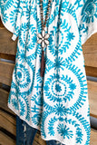 AHB EXCLUSIVE: One Wish Top - White/Turquoise - SALE