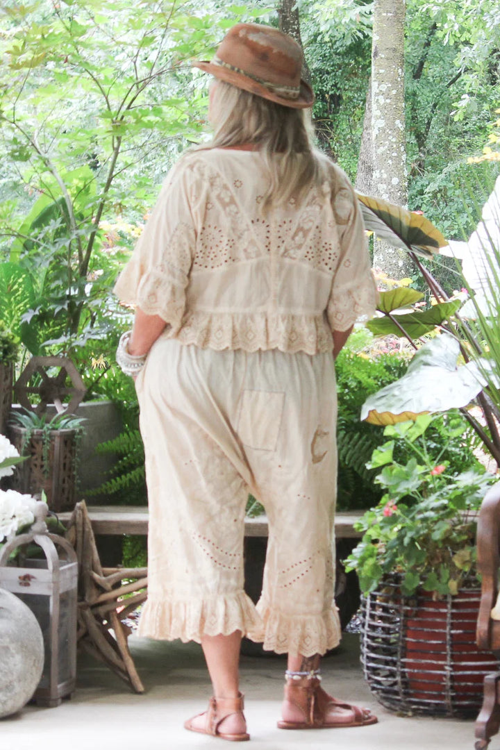 Eyelet Bloomers - Oatmeal
